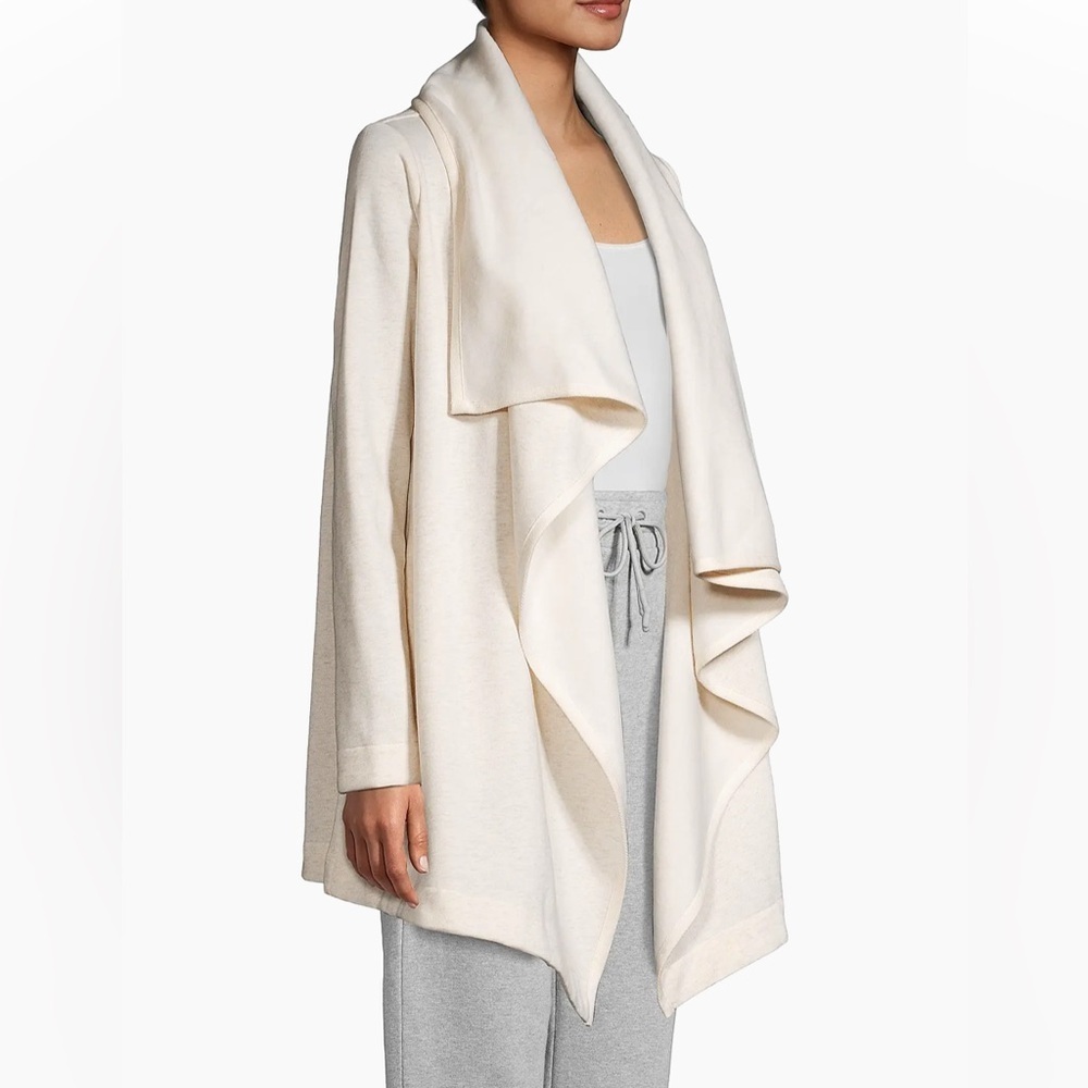 UGG Womans Janni Fleece Blanket Cardigan Size XS in Ivory, Soft Cotton Blend - Picture 4 of 16